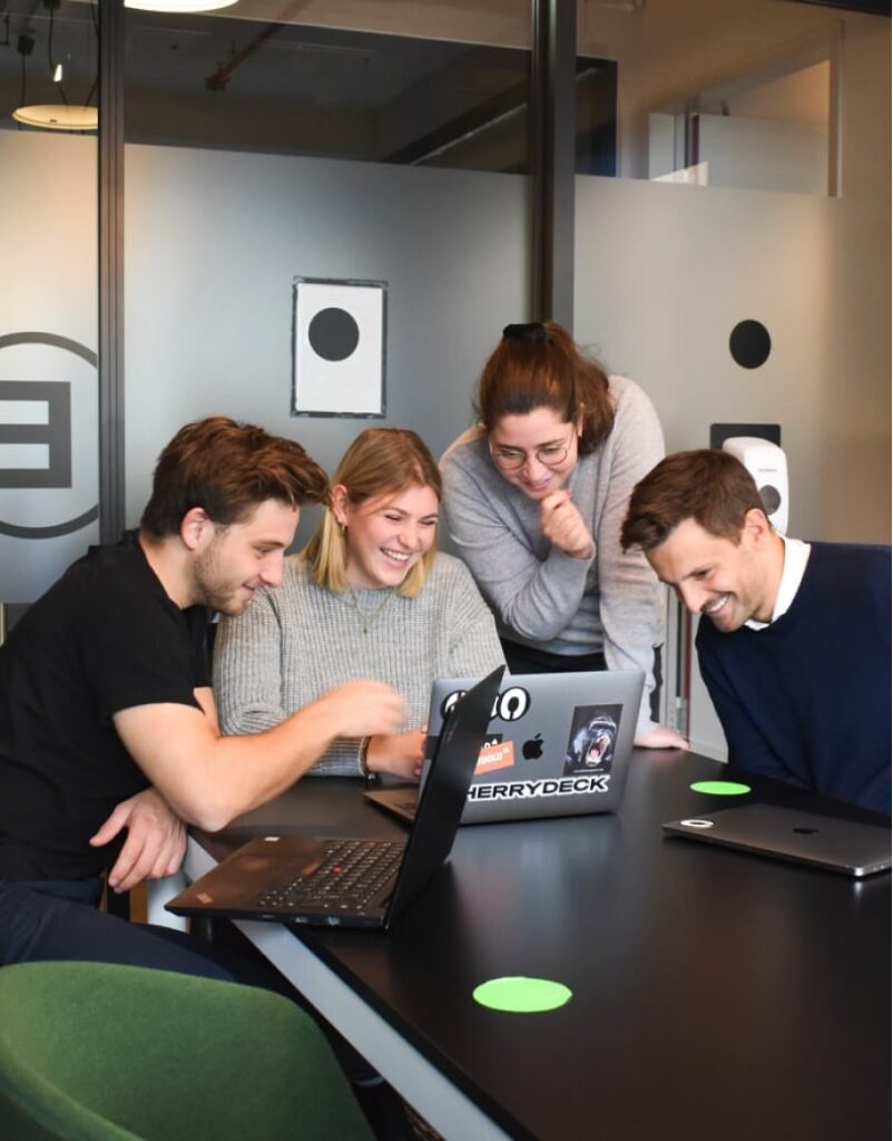 digital marketing and ecommerce services team working on projects